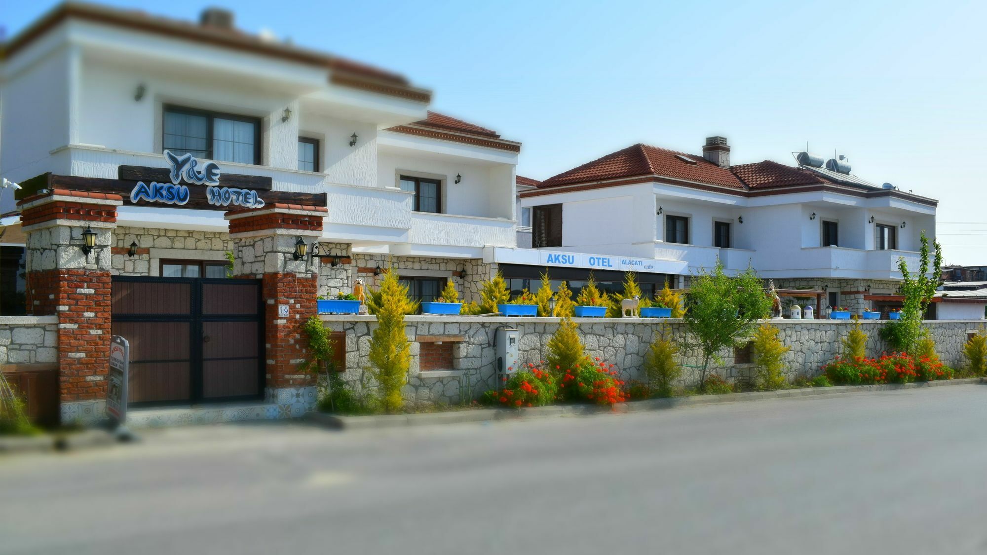 Aksu Hotel Алачати Экстерьер фото